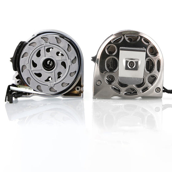 Indragbar metrisk linjal i rostfritt stål