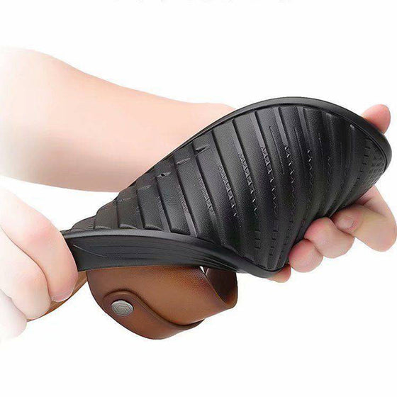 Casual strandsandaler i mjuk sula för män