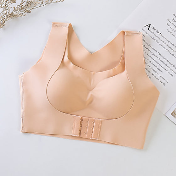 Sömlös BH-topp med spänne fram