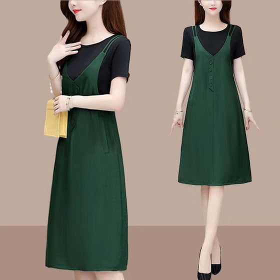 Falsk tvådelad slipklänning