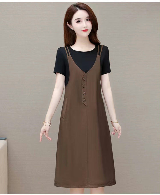 Falsk tvådelad slipklänning