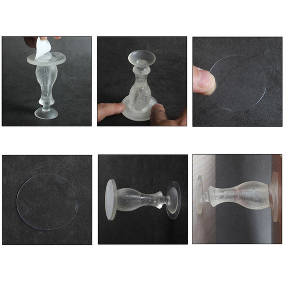 Genomskinlig silikonkollisionsskydd för dörrar