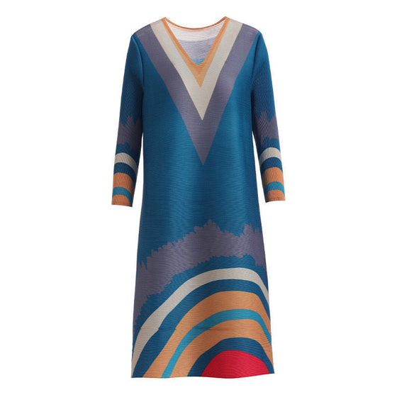 Klänning med trekvarts ärm