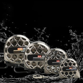 Indragbar metrisk linjal i rostfritt stål