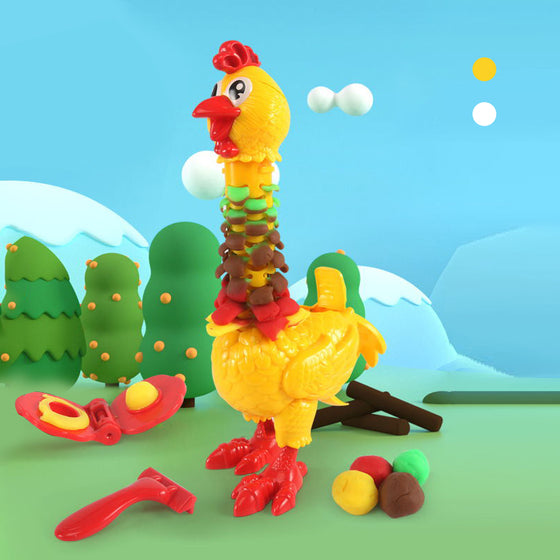 Färger Polymer Lera Fjäder Rolig kycklingleksak