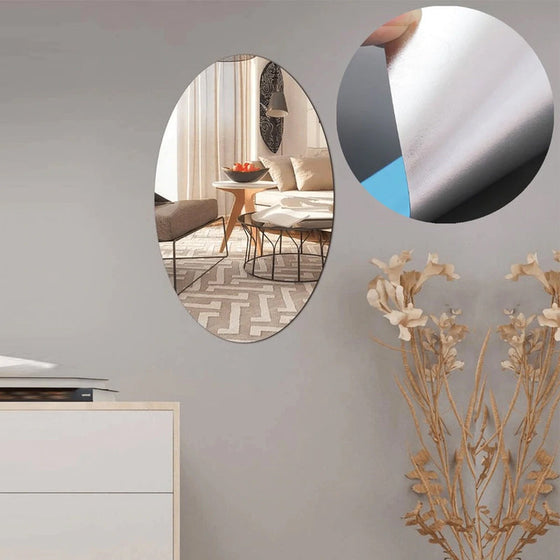Självhäftande väggspegel