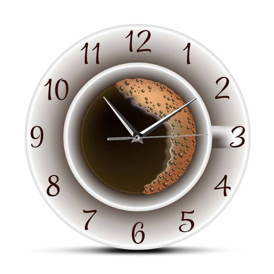 Kaffekopp Väggklocka