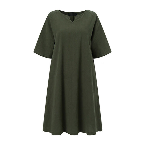 Enfärgad Lös klänning