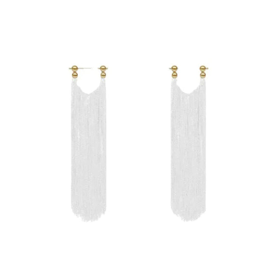 Waterfall-shaped Tassel Earrings