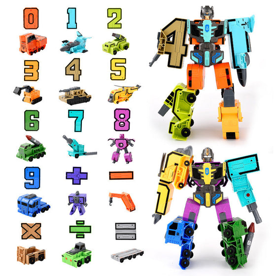 Leksaksdeformationsnummer Transformrobot