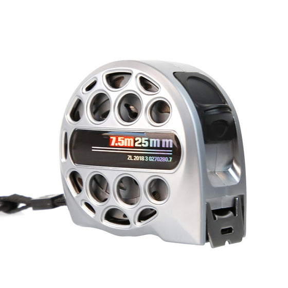 Indragbar metrisk linjal i rostfritt stål