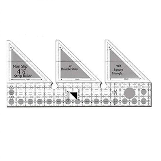 45° graders dubbelremsad linjal