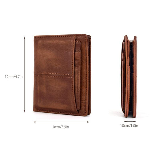 RFID Vintage Läderplånbok