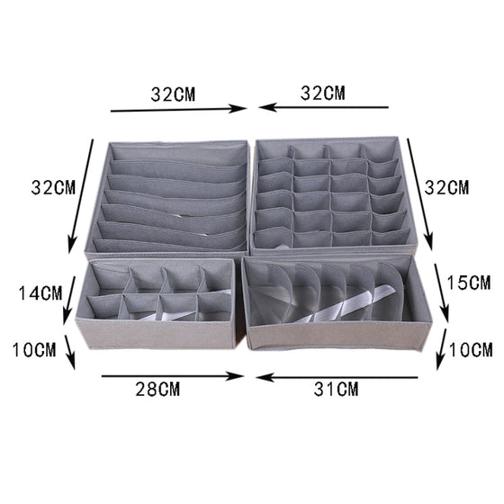 Underkläder förvaringslådor set