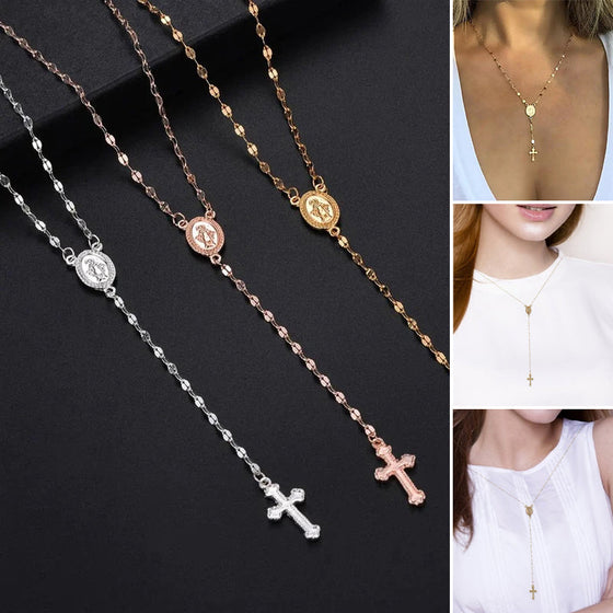 Kors hängsmycke halsband