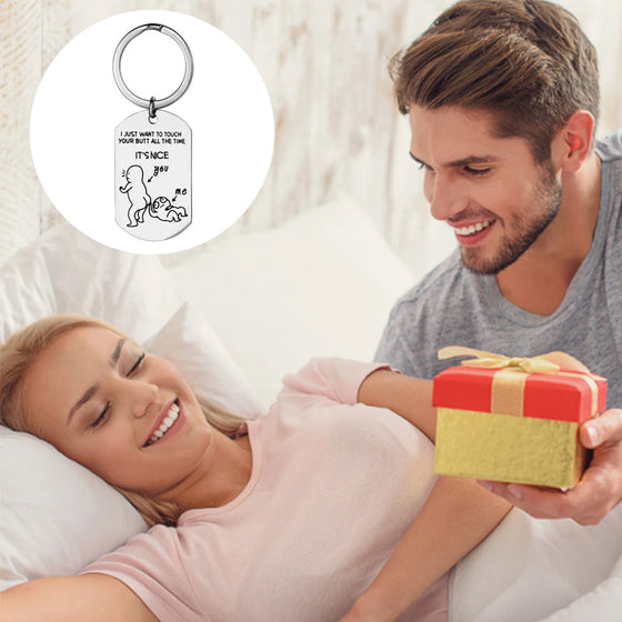 Jag gillar din rumpa Rolig Nyckelring