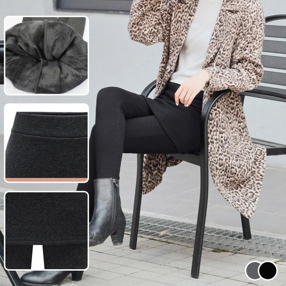 Tajta Skinna Vinter Värma Tjockna Kjol Leggings