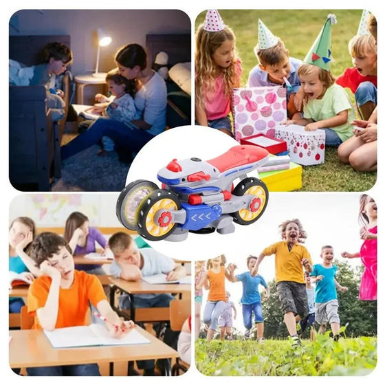 Nya elektriska motorcykeln med ljus och musik