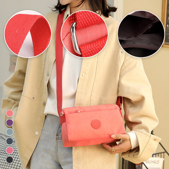 Damer casual flerlagers moderiktig nylon enkel crossbody-väska