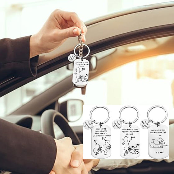 Jag gillar din rumpa Rolig Nyckelring