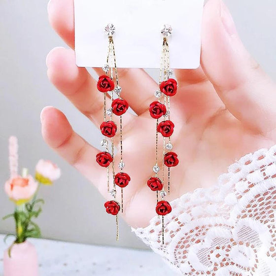 Ros Örhänge | Vackert hängande
