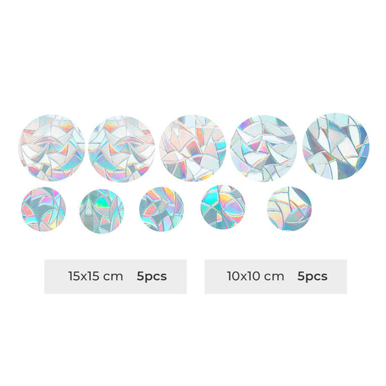 Färgglada glasklistermärken