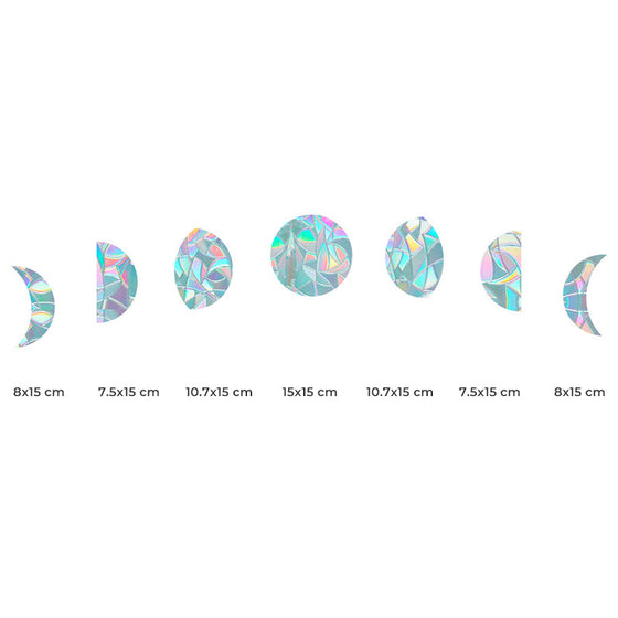 Färgglada glasklistermärken