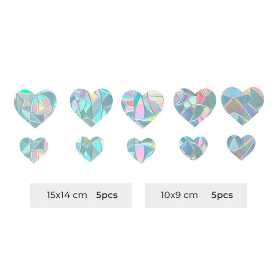 Färgglada glasklistermärken