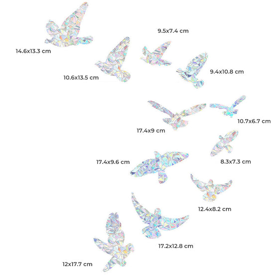 Färgglada glasklistermärken