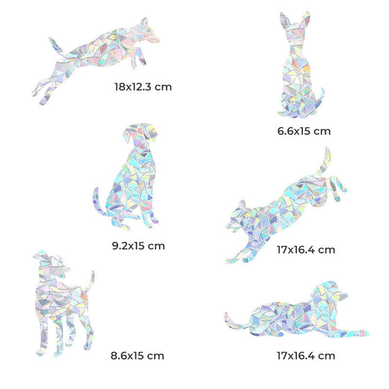 Färgglada glasklistermärken