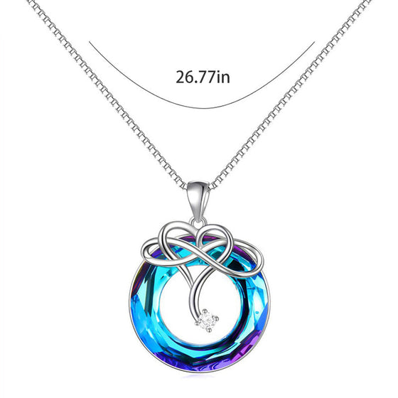 Älska evigheten halsband och örhängen