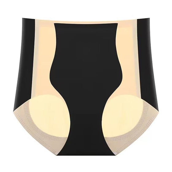 Kvinnors is-silke hög midja tummykontrollunderkläder