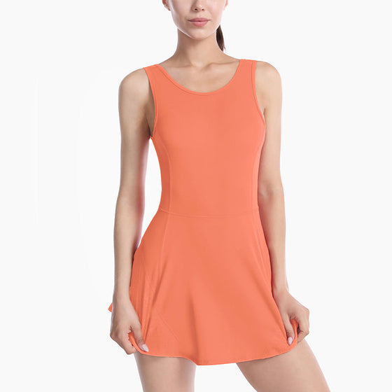 Dubbla lager sporttennisklänning