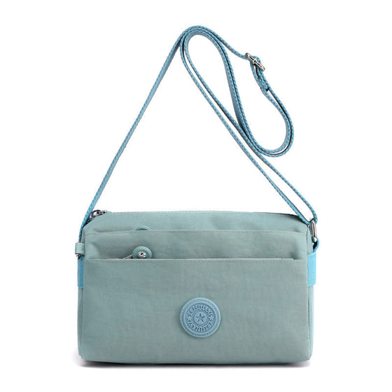Damer casual flerlagers moderiktig nylon enkel crossbody-väska