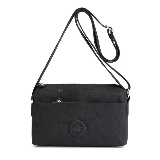 Damer casual flerlagers moderiktig nylon enkel crossbody-väska