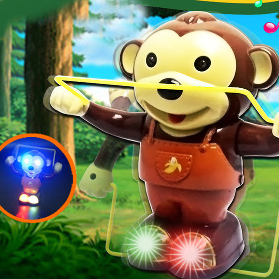 Ljus- och musikalisk dansande leksak