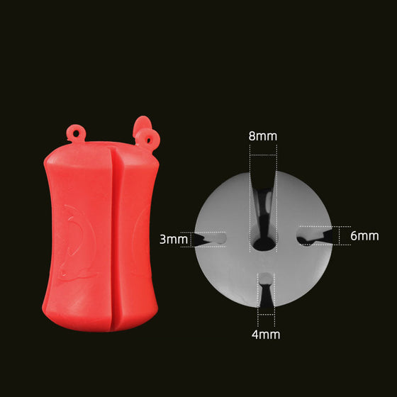 Bärbar fiskespö fästningsboll