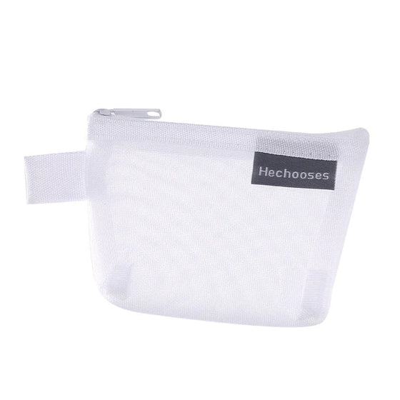 Bärbar mesh förvaringsväska