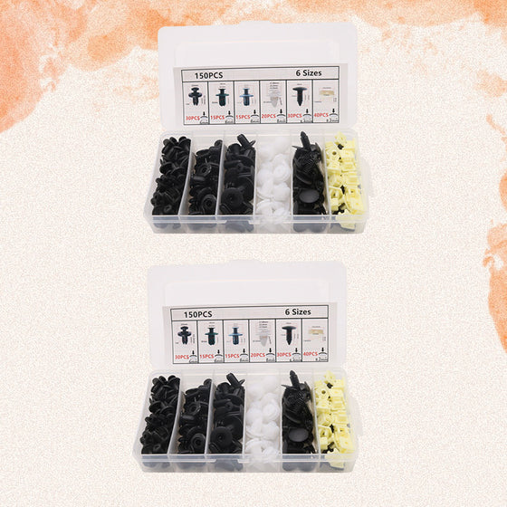 universella plastklämmor Bil (150st)