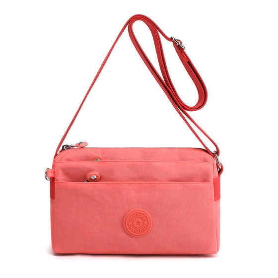 Damer casual flerlagers moderiktig nylon enkel crossbody-väska
