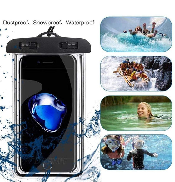 Vattentät nattljusande telefonväska